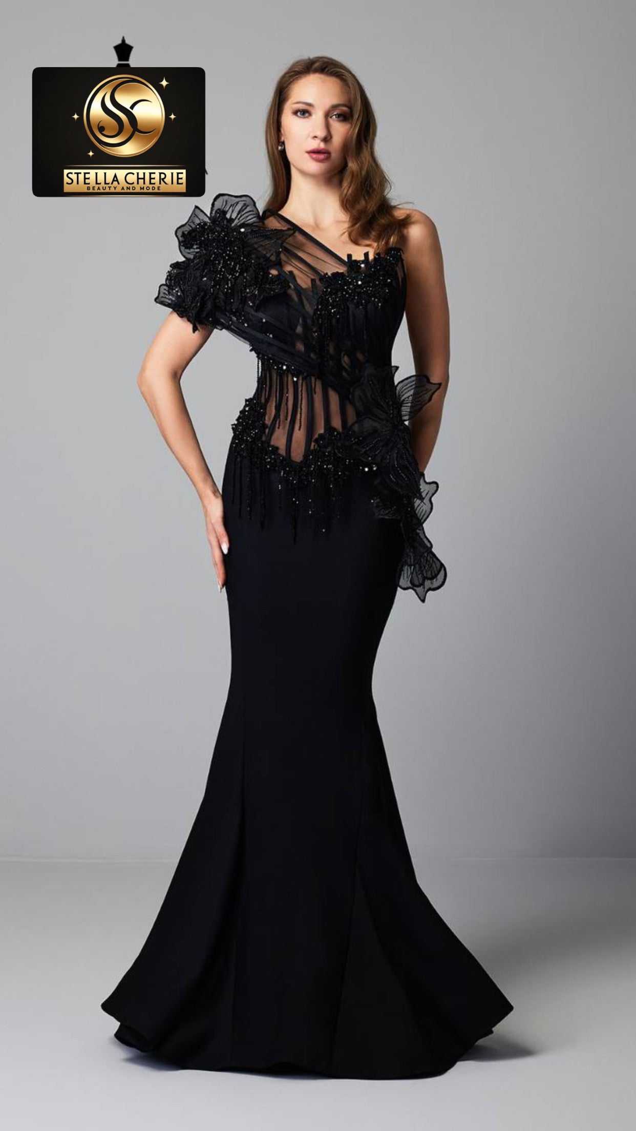 Robe soirée haute courte