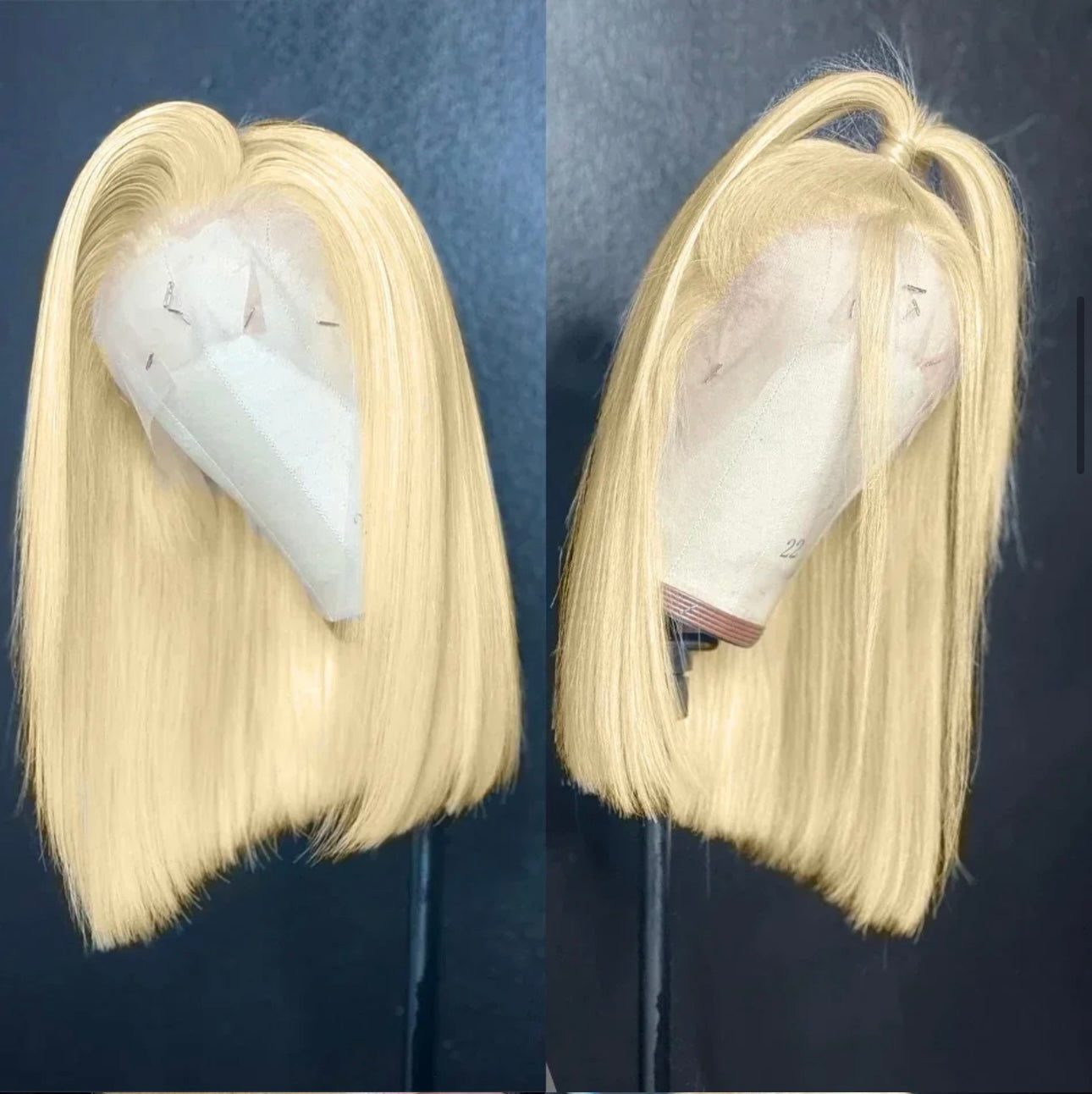 613 miel blond couleur perruques de cheveux humains pour les femmes cheveux humains Remy brésilien pas cher droite courte Bob perruque 12 pouces