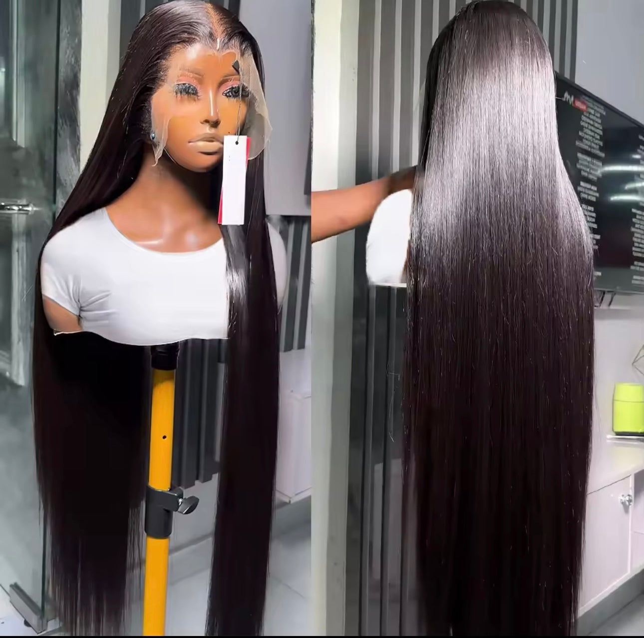 Lace Wig 220% naturelle brésilienne 30 pouces lisse, Queen Hair Real HD Lace Wig Raw Human Hair 13x4 13x6 FULL Frontal 5x5 6x6 7x7 Closure HD